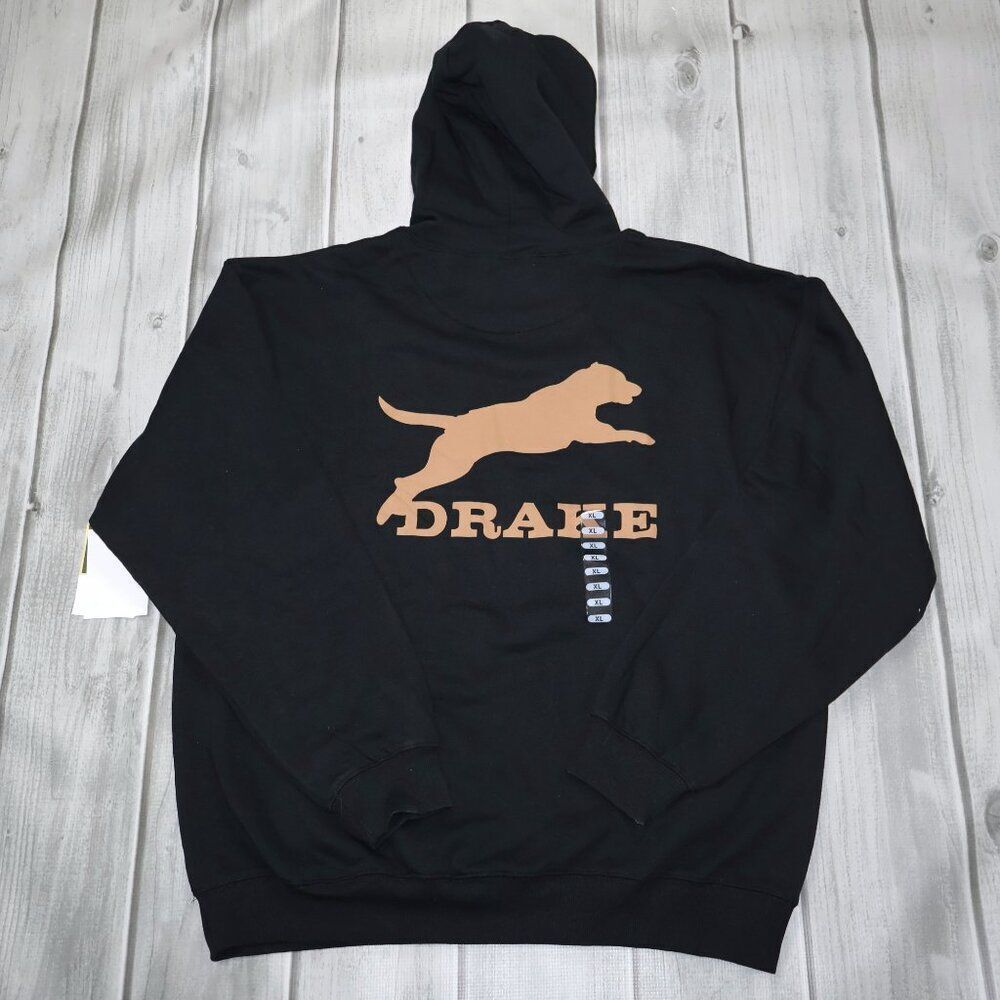 NEW Drake Waterfowl Systems Leaping Lab Graphic Hoodie - Men's